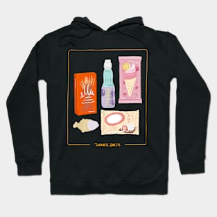 Japanese Food and Snacks Design Hoodie